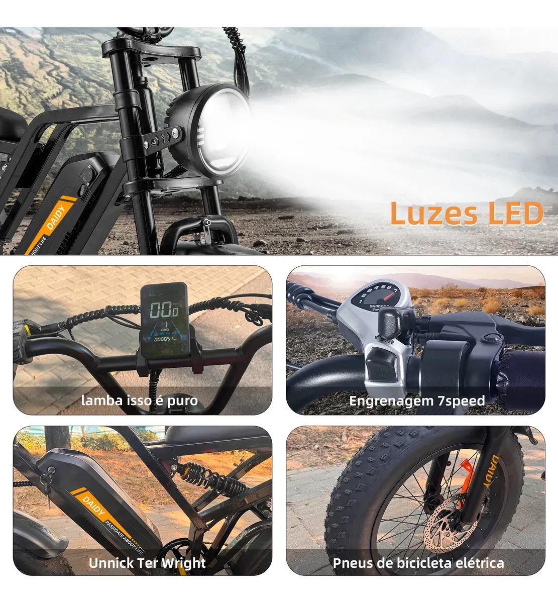 Luzes bicicleta V9 Max