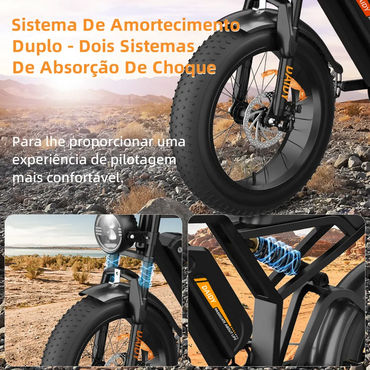 Sistema de suspensão bicicleta V9 Max