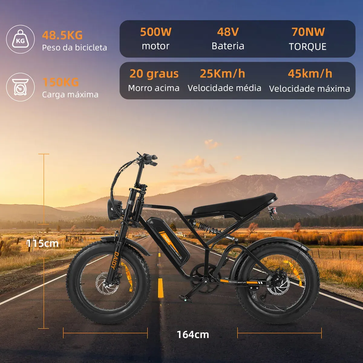 design bicicleta V9 Max